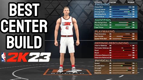 best 2k23 center build|best nba 2k23 mycareer builds.